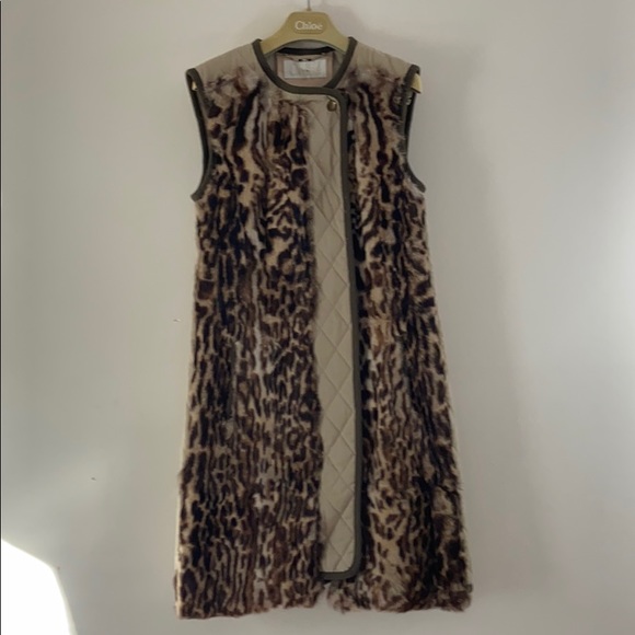 Chloe rabbit fur vest. Size 34 - Picture 15 of 16